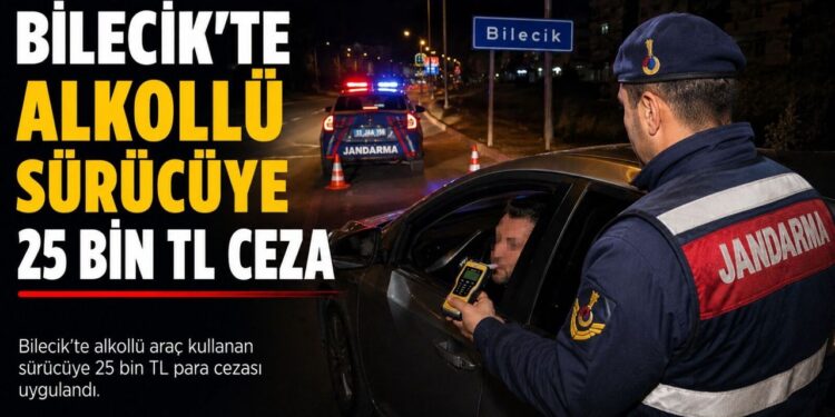 ALKOLLÜ SÜRÜCÜYE 25 BİN TL CEZA