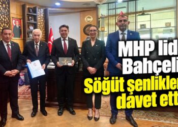 MHP LİDERİ BAHÇELİ’Yİ SÖĞÜT ŞENLİKLERİNE DAVET ETTİLER